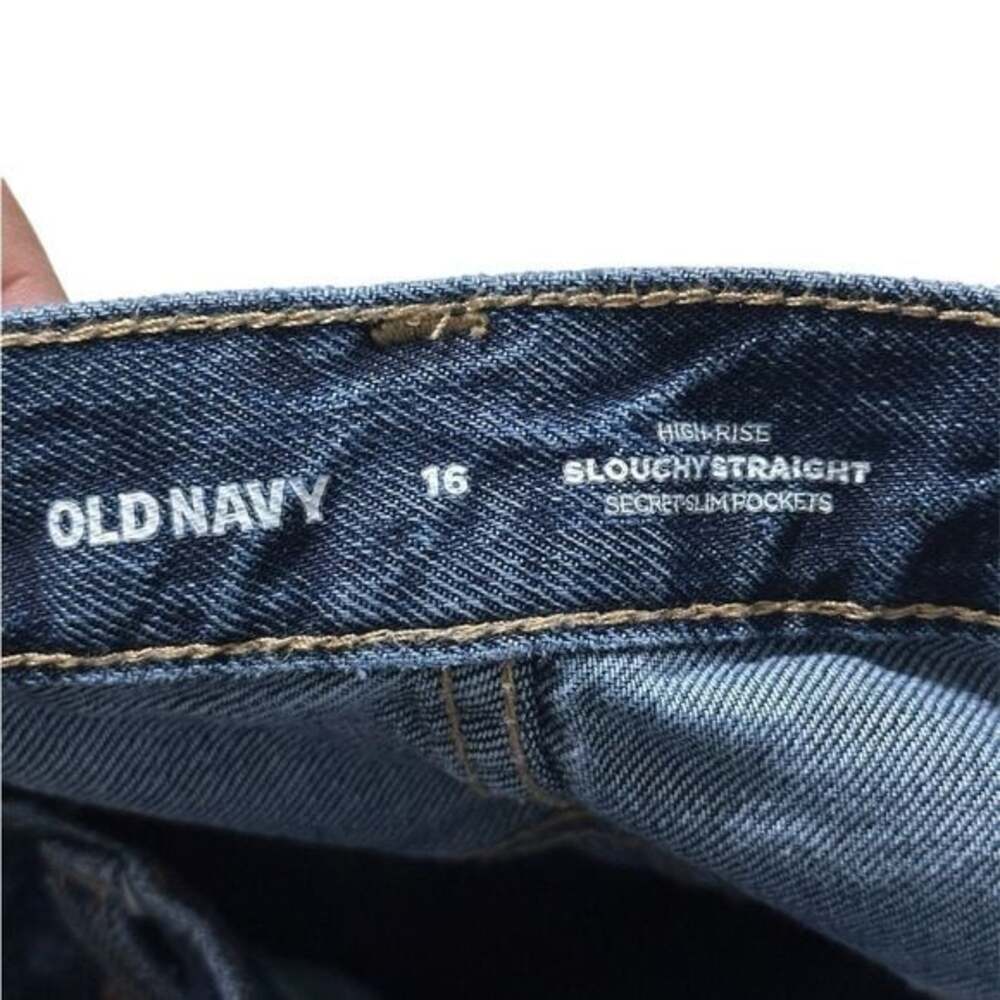 Old Navy High Rise Slouchy Straight
Distressed Jeans Size 16 - Picture 6 of 6